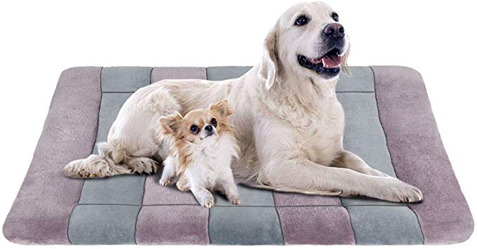 JoicyCo Dog Beds Crate Pad Mat 36"/42"/47" Pet Bed Washable Cat Beds Anti-Slip Dog Mattress Kennel Pad