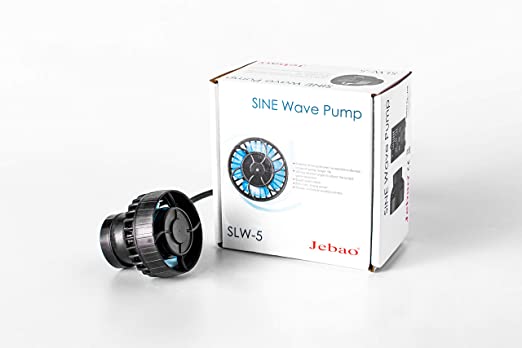 Jebao SLW Wave Maker Flow Pump with Controller for Marine Reef Aquarium (SLW-5, 792 GPH), Black