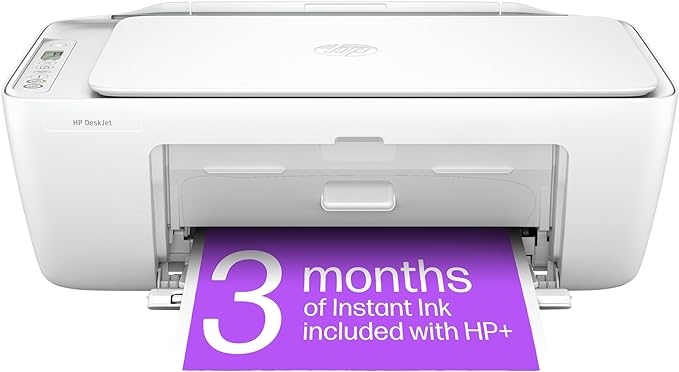 HP DeskJet 2810e All in One Printer | Perfect for Home | Colour | Wireless | Print, Scan & Copy | 3 Months of Instant Ink included Easy Setup & Reliable Wi-Fi | White