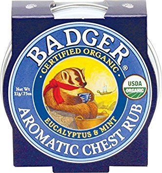 Badger Balm Aromatic Chest Rub - Eucalyptus - 0.75 oz