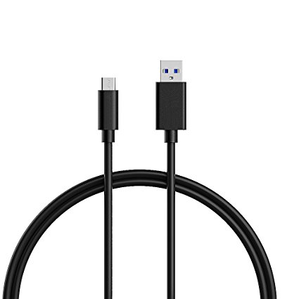 Patec Type C Cable, USB3.1 Type-C to Standard USB 3.0 Charging Cable Data Cable for MacBook 12inch 2015, Nokia N1, One plus 2 and Other Type-C Devices (3.3ft/1m, Black)