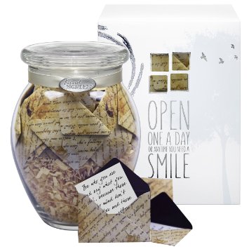 KindNotes INSPIRATIONAL Keepsake Gift Jar of Messages for Him or Her Birthday, Thank you, Anniversary, Just Because - Inspirational Scripts