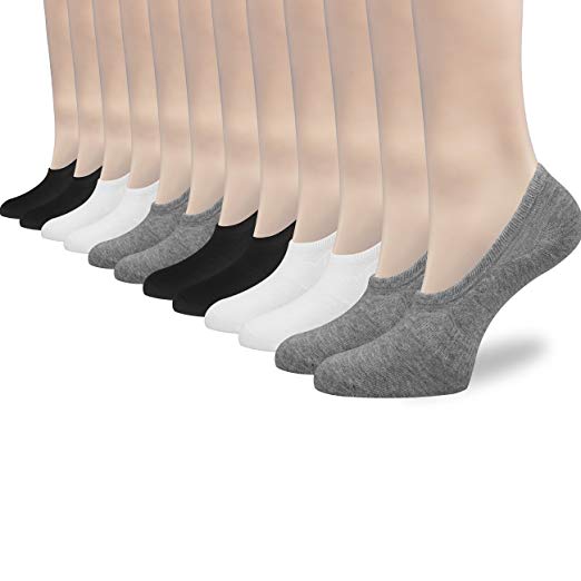 6 Pairs No Show Socks Women Invisible Liner Socks Womens Thin Low Cut Casual Non Slip Ankle Socks