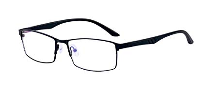 ALWAYSUV Black Classical Nearsighted Shortsighted Myopia Glasses -1.0 to -4.0 for Men Women These Are Not Reading Glasses