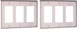 Leviton 84411-40 SS WP 3G DEC STD SIZE (Pack of 2)