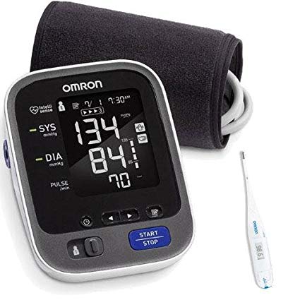 Omron BP786 - 10 Series Upper Arm Blood Pressure Monitor Plus Bluetooth Smart with Thermometer