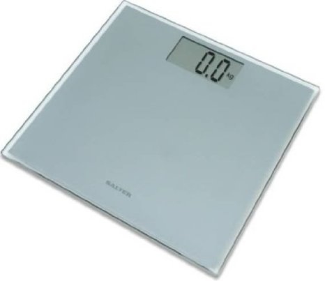 Salter 9028 Razor Ultra Slim Technology Electronic Glass Bathroom Scale Silver