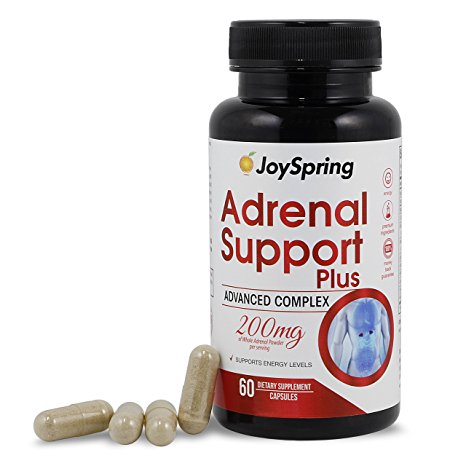 Adrenal Support Supplements 30 Day Supply (60 Tablets) - Herbal Formula to Combat Adrenal Gland Stress and Fatigue - Natural Health Complex to Rebuild Adrenals Glands