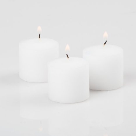 Richland Votive Candles White Unscented 10 Hour Burn Set of 72