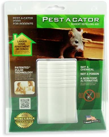 Global Instruments Electromagnetic/Ultrasonic Rodent Repeller for Larger Areas Pest A Cator Plus 2000 Electro, White