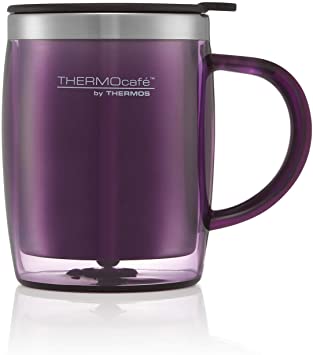 Thermos 187097 ThermoCafé Translucent Desk Mug, Purple, 450 ml