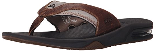 Reef Men's Leather Fanning Ii Flip-Flop