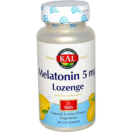 KAL 5 Mg Melatonin, Lemon, 60 Count