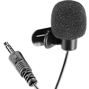 Neewer 3.5mm Hands Free Computer Clip on Mini Lapel Microphone (5X Lapel Microphone)