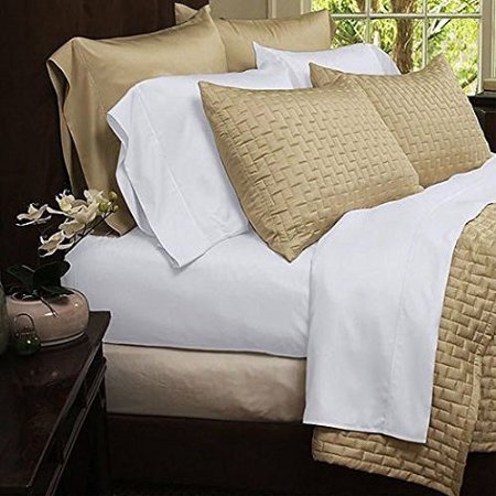 Natural Luxury Bamboo Bed Sheets - HIGHEST QUALITY Ultra Soft 4 Piece Organic Bamboo Bed Sheets - Wrinkle Free and Hypoallergenic - Queen - White