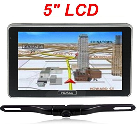 4UCam 5-inch LCD Touch Screen GPS   Wireless Backup license Camera w/Bluetooth System