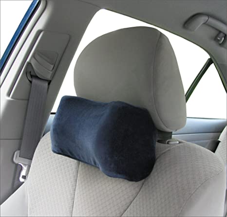 TravelMate Car Neck Pillow (Soft Version)- Neck Pillow; Car Pillow; Memory Foam Neck Pillow; Neck Rest Pillow; Car Neck Pillow (Color: Blue)