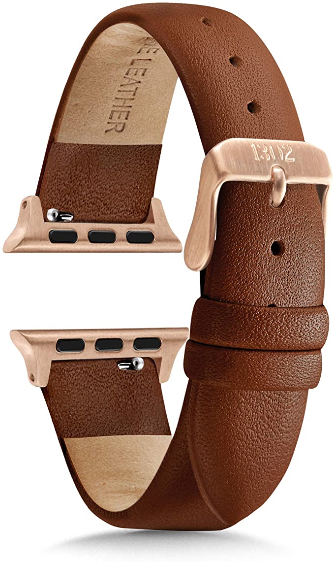 Compatible with Apple Watch Bands 38mm, Apple Watch Bands Women, Apple Watch Band 40mm Series 4, Apple Watch Band Leather, Leather Apple Watch Band, Rose Gold Apple Watch Band, Gift