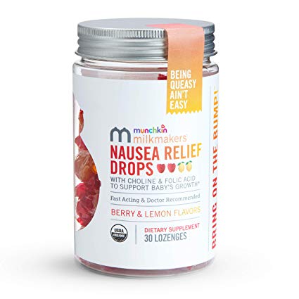 Milkmakers Nausea Relief Drops for Pregnancy with Ginger, Vitamin B6, Choline, and Folic Acid