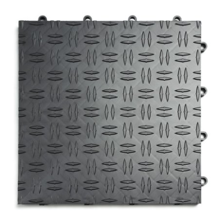 GarageTrac Garage Flooring Tiles-24 Pack, Multiple Colors (Graphite)
