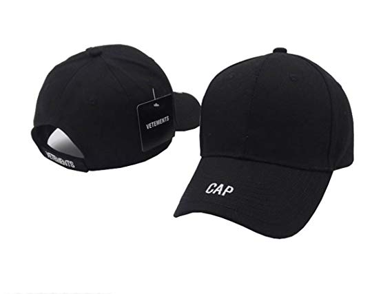 VETEMENTS Unisex Cotton Hats Adjustable Peaked Caps One Size