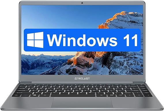 TECLAST PC Portatile 14.1 Pollici, 8GB RAM 256GB SSD (1TB espandibile), Windows 11 Computer Portatile, F7Plus2 Laptop, Intel N4120 Fino 2.8GHz, 4K 1920x1080, 5G WiFi BT HDMI USB 3.0, Tastiera QWERTY