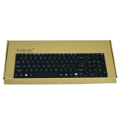 Eathtek New Laptop Keyboard for Gateway NV52L NV55S NV56R NV57H NV75S NV77H NV55S04U NV55S03u NV55S09u NV55S15u NV55S13u NV55S17u NV55S20u NV55S22u NV57H54u NV57H59u NV57H77u NV57H13u NV57H57u NV57H63u NV57H63u NV57H15u NV57H62u NV57H20u NV57H44u NV57H58u NV57H16u NV57H70u NV57H96u NV57H94u NV57H82u NV57H84u NV75S04u NV75S03u NV75S17u NV75S25u NV75S11u NV75S16u NV75S26u NV75S20u NV77H19u NV77H21u NV77H05u NV77H18u NV77H23u NV77H33u NV77H32u Series Black US Layout