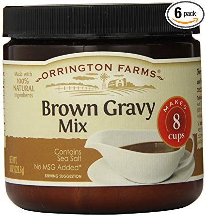 Orrington Farms Brown Gravy Mix Granular, 8-Ounce (Pack of 6)