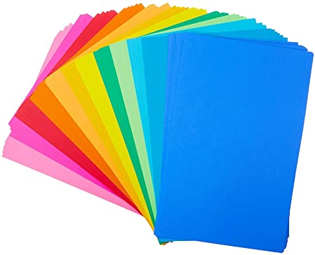 Hygloss Products Large Bright Paper, 12 Asst'd Colors, 11" x 17", 48 Sheets