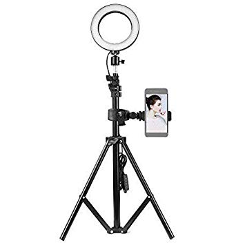 16cm LED Ring Light with 160cm Stand Dimmable USB Video Light For Live Streaming Camera Vlogging