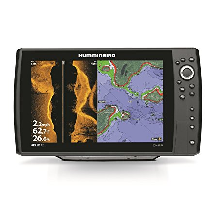 Humminbird 410030-1 Helix 12 Chirp SI 800x1280 DSP Sonar with GPS & Temperature, 12.1"