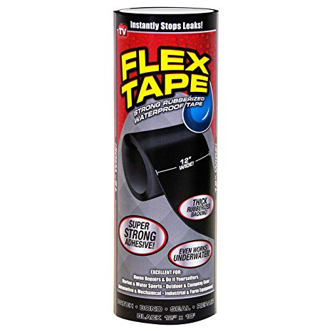 Flex Tape Black 12" x 10'