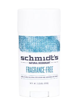 Schmidt's Deodorant - Fragrance-Free Stick (3.25 oz.; Odor Protection & Wetness Relief; Aluminum-Free)