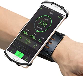 Phone Armband, 180° Rotatable Running Phone Holder,Universal Adjustable Cell Phone Holder Wristband for All 4.0~6.5 inches Mobile Phone