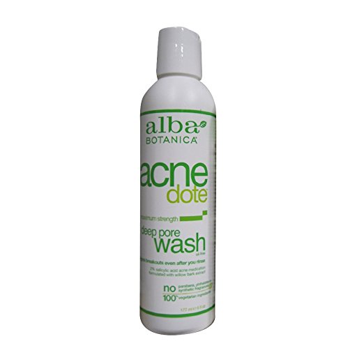 Alba Botanica Natural Acnedote Deep Pore Wash, 6 Ounce. (Pack of 2)