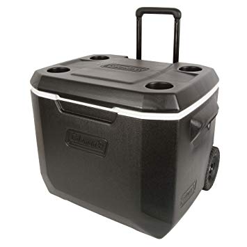 Coleman 50-Quart Xtreme 5-Day Heavy-Duty Cooler with Wheels - Black