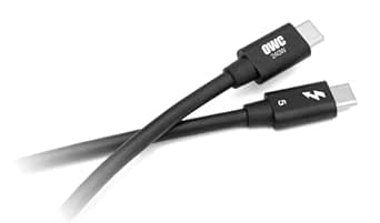 OWC 1.0M Thunderbolt 5 (USB-C) Cable,up to 80Gb/s of bi-Directional Data Speed, up to 120Gb/s for Higher Display Bandwidth, 240W