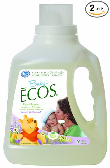 Earth Friendly Products Baby Ecos Disney Laundry Detergent,  Lavender and Chamomile,  100 Ounce (Pack of 2)