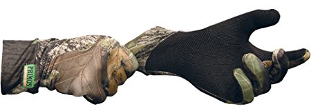 Primos Stretch-Fit Gloves with Sure-Grip and Extended Cuff, Mossy Oak New Break-Up