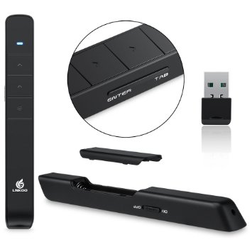 Hyperlink Presentation Remote - LNKOO RF 2.4GHz Wireless USB PowerPoint PPT Presenter Tab Remote Control Laser Pointer Clicker Flip Pen