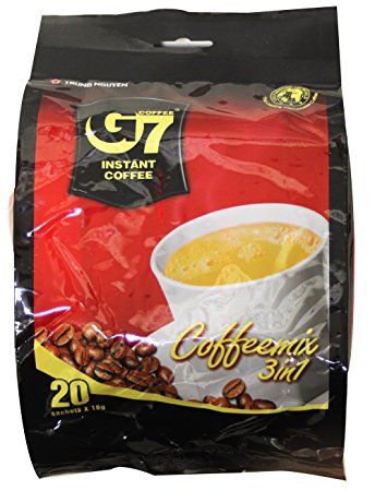 G7 Instant Coffee 3-in-1, (20 Sachets x 16g)  11.3 oz/320g