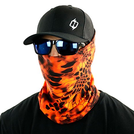 Kryptek™ Multi-Use Neck Gaiter Bandana Face Mask By Hoo-rag® - Wear It Over 15 Different Ways - Fashion Forward & Functional