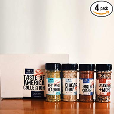 The Spice Lab Taste of America Spices and Seasonings Set - Ultimate Culinary Gift Set - Perfect Gift Kit for All Around Cooking and Air Fryers - Great Gifts for Men or Gift Baskets – Made in the USA