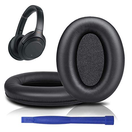 Professional WH1000XM3 Ear Pads Cushions Replacement - Earpads Compatible with Sony WH-1000XM3 Over-Ear Headphones with Soft Protein Leather/Noise Isolation Memory Foam