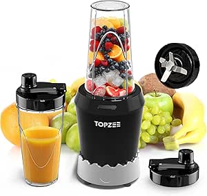 Blender for Smoothies, 1000W Blenders for Kitchen, Dishwasher Safe with 24oz Easy Go Cups