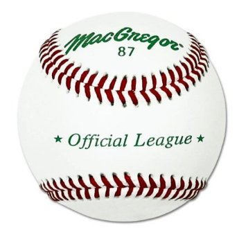MacGregor 87 Official Split Baseball, Leather (One Dozen)