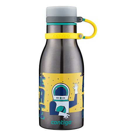 Contigo Thermalock(TM) Maddie Stainless Steel Kids Water Bottle, 12 oz., Charcoal