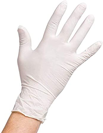 Noble Products Allergy Free Food Save Disposable Powder Free Comfort Latex Gloves Perfect for Serving in Wedding, Parties, Events- Box of 100 (X-Large)