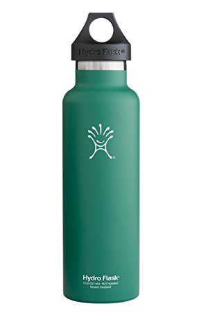 Hydro Flask Vacuum Insulated Stainless Steel Water Bottle, Standard Mouth w/Loop Cap