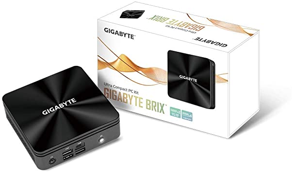 Gigabyte BRIX GB-BRi3-10110 (Ultra Compact Mini PC/Dual SO-DIMM DDR4/Intel UHD Graphics 620/6xUSB 3.2 Gen2/ Intel Wireless-AC 3168/HDMI (2.0A)/Dual Band WiFi & Bluetooth 4.2/Gigabit LAN/RS232 Com)